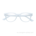Marco de anteojos de acetato retro de precio al por mayor, marcos de gafas ópticas de acetato vintage para hombres